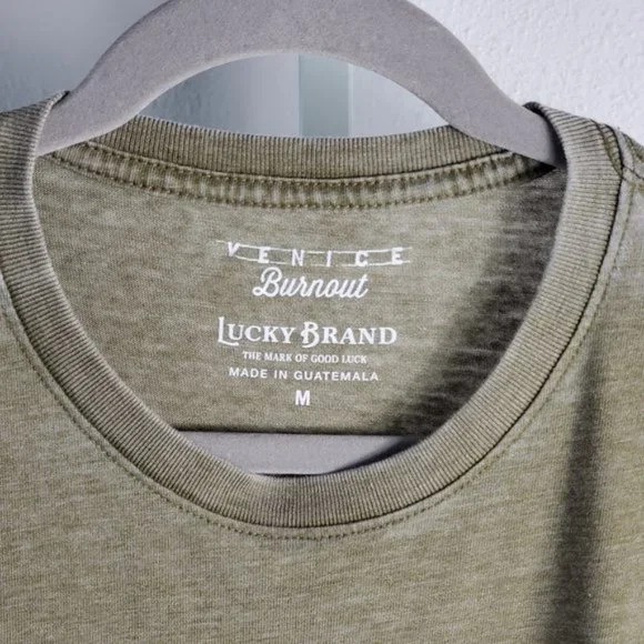 LUCKY BRAND venice burnout t-shirts Sz M NEW - Picture 5 of 6
